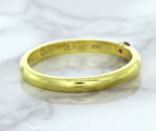 Load image into Gallery viewer, 0.10ct Round Ruby Ring in 18K Yellow Gold