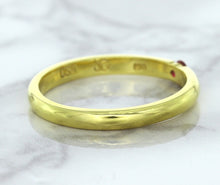 Load image into Gallery viewer, 0.10ct Round Ruby Ring in 18K Yellow Gold