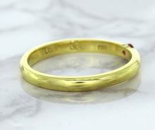 Load image into Gallery viewer, 0.10ct Round Ruby Ring in 18K Yellow Gold