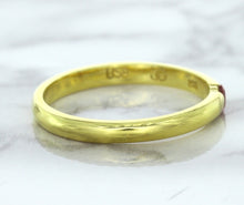 Load image into Gallery viewer, 0.10ct Round Ruby Ring in 18K Yellow Gold