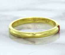 Load image into Gallery viewer, 0.10ct Round Ruby Ring in 18K Yellow Gold