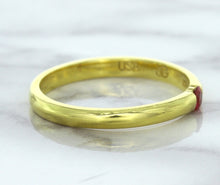 Load image into Gallery viewer, 0.10ct Round Ruby Ring in 18K Yellow Gold