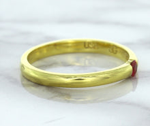Load image into Gallery viewer, 0.10ct Round Ruby Ring in 18K Yellow Gold