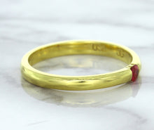 Load image into Gallery viewer, 0.10ct Round Ruby Ring in 18K Yellow Gold