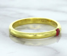 Load image into Gallery viewer, 0.10ct Round Ruby Ring in 18K Yellow Gold