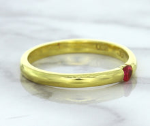 Load image into Gallery viewer, 0.10ct Round Ruby Ring in 18K Yellow Gold