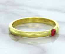 Load image into Gallery viewer, 0.10ct Round Ruby Ring in 18K Yellow Gold