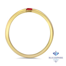 Load image into Gallery viewer, 0.10ct Round Ruby Ring in 18K Yellow Gold