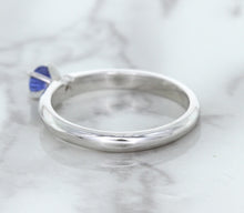 Load image into Gallery viewer, 0.28ct Round Blue Sapphire Ring in 14K White Gold