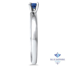 Load image into Gallery viewer, 0.28ct Round Blue Sapphire Ring in 14K White Gold