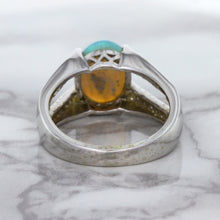 Load image into Gallery viewer, 1.65ct Oval Opal Ring with Diamond Accents in 14K White Gold