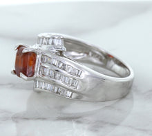 Load image into Gallery viewer, 1.80ct Cushion Ruby Ring with Diamond Accents in 18K White Gold