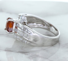 Load image into Gallery viewer, 1.80ct Cushion Ruby Ring with Diamond Accents in 18K White Gold
