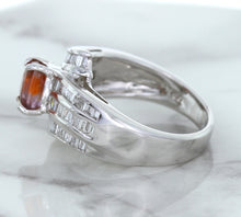 Load image into Gallery viewer, 1.80ct Cushion Ruby Ring with Diamond Accents in 18K White Gold