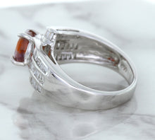 Load image into Gallery viewer, 1.80ct Cushion Ruby Ring with Diamond Accents in 18K White Gold