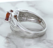 Load image into Gallery viewer, 1.80ct Cushion Ruby Ring with Diamond Accents in 18K White Gold