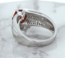 Load image into Gallery viewer, 1.80ct Cushion Ruby Ring with Diamond Accents in 18K White Gold