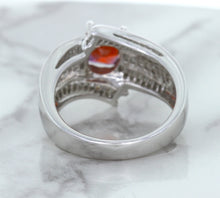 Load image into Gallery viewer, 1.80ct Cushion Ruby Ring with Diamond Accents in 18K White Gold