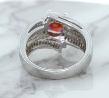 Load image into Gallery viewer, 1.80ct Cushion Ruby Ring with Diamond Accents in 18K White Gold