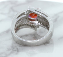 Load image into Gallery viewer, 1.80ct Cushion Ruby Ring with Diamond Accents in 18K White Gold