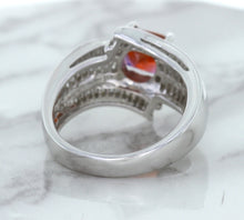 Load image into Gallery viewer, 1.80ct Cushion Ruby Ring with Diamond Accents in 18K White Gold