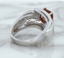 Load image into Gallery viewer, 1.80ct Cushion Ruby Ring with Diamond Accents in 18K White Gold