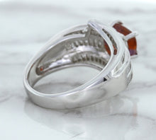 Load image into Gallery viewer, 1.80ct Cushion Ruby Ring with Diamond Accents in 18K White Gold