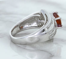 Load image into Gallery viewer, 1.80ct Cushion Ruby Ring with Diamond Accents in 18K White Gold