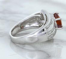 Load image into Gallery viewer, 1.80ct Cushion Ruby Ring with Diamond Accents in 18K White Gold