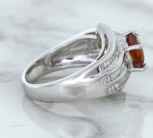 Load image into Gallery viewer, 1.80ct Cushion Ruby Ring with Diamond Accents in 18K White Gold