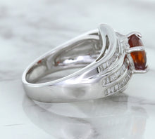 Load image into Gallery viewer, 1.80ct Cushion Ruby Ring with Diamond Accents in 18K White Gold