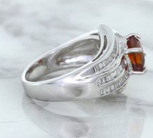 Load image into Gallery viewer, 1.80ct Cushion Ruby Ring with Diamond Accents in 18K White Gold