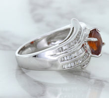 Load image into Gallery viewer, 1.80ct Cushion Ruby Ring with Diamond Accents in 18K White Gold