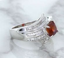 Load image into Gallery viewer, 1.80ct Cushion Ruby Ring with Diamond Accents in 18K White Gold