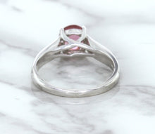 Load image into Gallery viewer, 1.27ct Round Pink Sapphire Ring in 14K White Gold