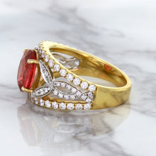 Load image into Gallery viewer, 2.31ct Oval Spinel Ring with Diamond Accents in 18K Rose Gold