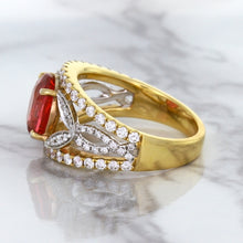 Load image into Gallery viewer, 2.31ct Oval Spinel Ring with Diamond Accents in 18K Rose Gold