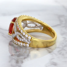 Load image into Gallery viewer, 2.31ct Oval Spinel Ring with Diamond Accents in 18K Rose Gold