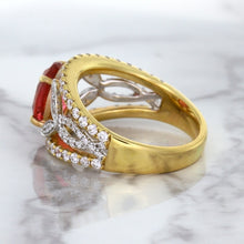 Load image into Gallery viewer, 2.31ct Oval Spinel Ring with Diamond Accents in 18K Rose Gold