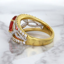 Load image into Gallery viewer, 2.31ct Oval Spinel Ring with Diamond Accents in 18K Rose Gold