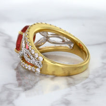 Load image into Gallery viewer, 2.31ct Oval Spinel Ring with Diamond Accents in 18K Rose Gold