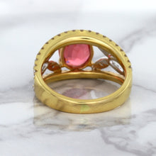 Load image into Gallery viewer, 2.31ct Oval Spinel Ring with Diamond Accents in 18K Rose Gold