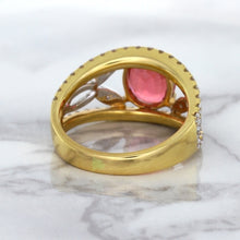 Load image into Gallery viewer, 2.31ct Oval Spinel Ring with Diamond Accents in 18K Rose Gold