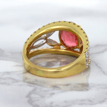 Load image into Gallery viewer, 2.31ct Oval Spinel Ring with Diamond Accents in 18K Rose Gold