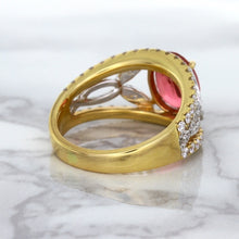 Load image into Gallery viewer, 2.31ct Oval Spinel Ring with Diamond Accents in 18K Rose Gold