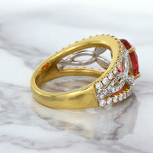 Load image into Gallery viewer, 2.31ct Oval Spinel Ring with Diamond Accents in 18K Rose Gold