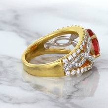 Load image into Gallery viewer, 2.31ct Oval Spinel Ring with Diamond Accents in 18K Rose Gold