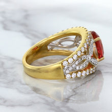 Load image into Gallery viewer, 2.31ct Oval Spinel Ring with Diamond Accents in 18K Rose Gold