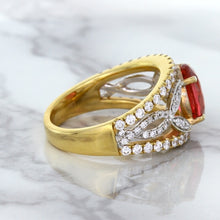 Load image into Gallery viewer, 2.31ct Oval Spinel Ring with Diamond Accents in 18K Rose Gold