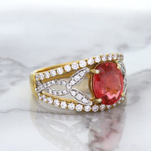 Load image into Gallery viewer, 2.31ct Oval Spinel Ring with Diamond Accents in 18K Rose Gold